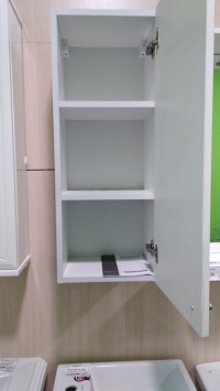 Навесной шкаф в ванную одностворчатый в Орехово-Зуево купить за 3780 руб  в интернет-магазине стройматериалов СтройДвор на Карболите 