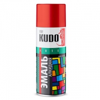 KUDO KU-1102 Краска аэрозоль Черная матовая 520 мл 