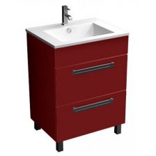 Тумба с раковиной Triton Ника в цвете 75 с двумя ящиками