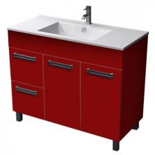 Тумба с раковиной Triton Ника в цвете 100 с двумя дверьми и двумя ящиками