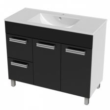 Тумба с раковиной Triton Ника в цвете 120 с двумя дверьми и двумя ящиками