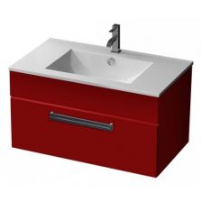 Тумба с раковиной Triton Ника цветная 75 подвесная с одним ящиком