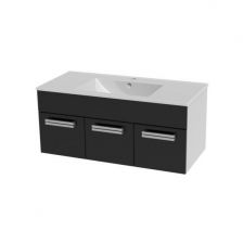 Тумба с раковиной Triton Ника в цвете 120 подвесная с одной дверью и двумя ящиками