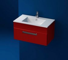 Тумба с раковиной Triton Ника цветная 90 подвесная с одним ящиком
